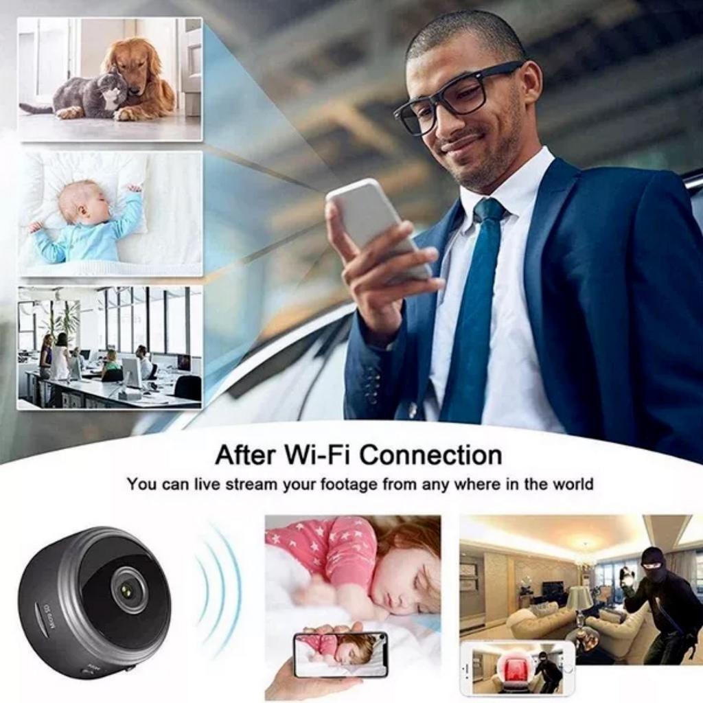 Cámara Mini Espia Wifi de seguridad A9 - Bau Azul