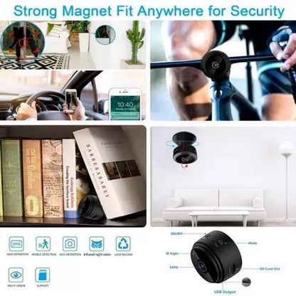 Cámara Mini Espia Wifi de seguridad A9 - Bau Azul